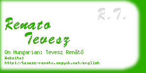 renato tevesz business card