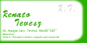 renato tevesz business card